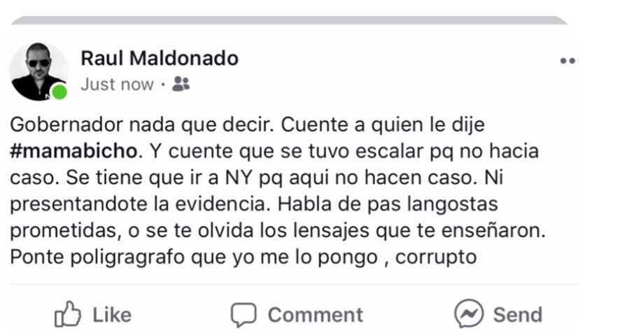 Raul Maldonado hijo - reta al gobernador a prueba de poligrafo - Foto via Facebook - junio 25 2019